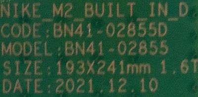 MAIN PARA SMART TV SAMSUNG QLED 4K RESOLUCION (3840 x 2160) UHD HDR / NUMERO DE PARTE BN94-17582E / BN41-02855D / BN9417582E / 17582E / BN97-18197A  / DISPLAY N96-54317A / BN9654317A / MODELO QN85Q70AAFXZA FD27 - Imagen 3